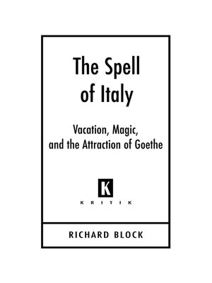 cover image of The Spell of Italy